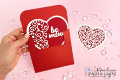 Valentine Day Card Svg| Love Heart card| Wedding Cricut Card Product Image 2