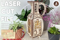 Jug Fairy House - SVG Laser Cut File with Instructions Product Image 1