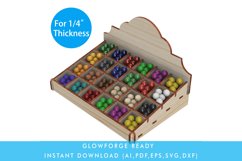 2"x2" 24 grids Countertop Retail Display Bead Storage Box Product Image 1