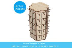 6 sides, 60 hooks with Earrings Card for Jewelry display Product Image 1