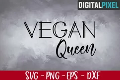 Vegan Queen Svg, Vegan Png, Sublimation Png File, Farm Svg Product Image 1