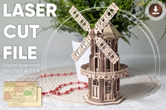 Victorian Windmill - Laser Cut File DIY project Product Image 1