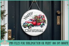 Vintage Truck Christmas Rounds | Ornament Sublimation Product Image 2