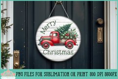 Vintage Truck Christmas Rounds | Ornament Sublimation Product Image 3
