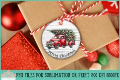 Vintage Truck Christmas Rounds | Ornament Sublimation Product Image 5