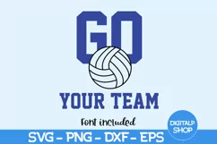 Volleyball Team Svg, Volleyball Svg, Volleyball Shirt Svg Product Image 1