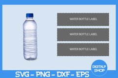 Water Bottle Template Svg, Template for Sublimation Png Product Image 1