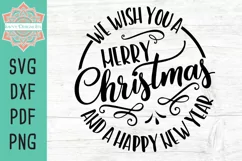 christmas round cut file