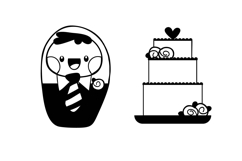 Wobblies Wedding Dingbats Product Image 6
