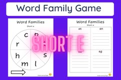 Word Families - Short E Product Image 1