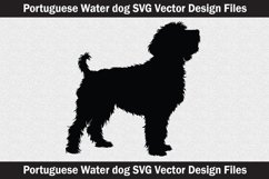 Portuguese Water Dog head vector Silhouette Svg file Product Image 2