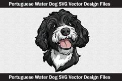 Portuguese Water Dog head vector Svg file Product Image 2