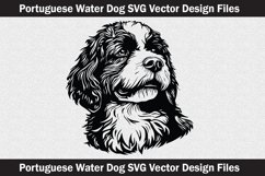 Portuguese Water Dog head vector Svg file Product Image 1
