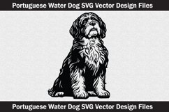 Portuguese Water Dog head vector Svg file Product Image 2