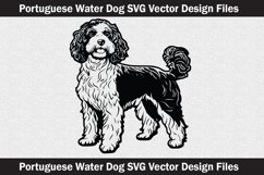 Portuguese Water Dog head vector Svg file Product Image 2