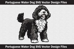 Portuguese Water Dog head vector Svg file Product Image 1