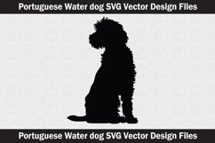 Portuguese Water Dog head vector Silhouette Svg file Product Image 3