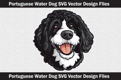 Portuguese Water Dog head vector Svg file Product Image 1