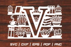 Cactus SVG alphabets SVG cut file paper cut Product Image 1