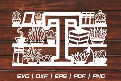 Cactus SVG alphabets SVG cut file paper cut Product Image 1