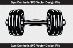 Gym dumbbells svg Silhouette Svg file Product Image 2