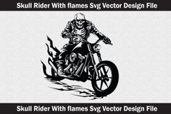 Skull Bike Rider svg Silhouette Svg file Product Image 2