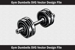 Gym dumbbells svg Silhouette Svg file Product Image 2