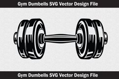 Gym dumbbells svg Silhouette Svg file Product Image 2