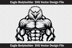 Eagle bodybuilder Mascot Svg file cut file Product Image 1