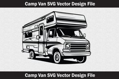 Camping Van SVG file cut file Product Image 2