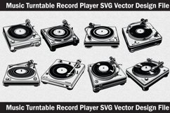 Record player svg Silhouette Svg file Product Image 1