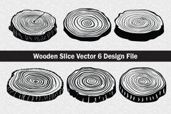 Wooden slice silhouette Svg file cut file Product Image 1