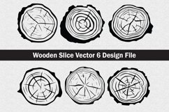 Wooden slice silhouette Svg file cut file Product Image 1