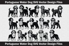 Portuguese Water Dog head vector Svg file Product Image 1