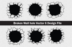 Hole in wall silhouette Svg file cut file Product Image 1