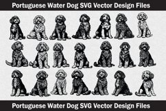 Portuguese Water Dog head vector Silhouette Svg file Product Image 1