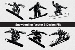 Snowboarding SVG file cut file Product Image 1