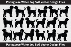 Portuguese Water Dog head vector Silhouette Svg file Product Image 1