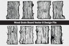Wood gain pattern SVG silhouette vector cut file Product Image 1