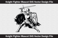 Knight mascot silhouette Svg file cut file Product Image 2