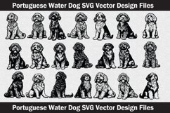 Portuguese Water Dog head vector Svg file Product Image 1