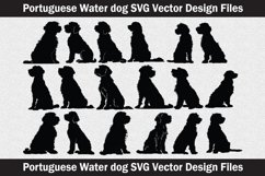 Portuguese Water Dog head vector Silhouette Svg file Product Image 1