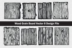 Wood gain pattern SVG silhouette vector cut file Product Image 1