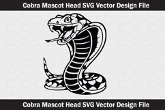 Cobra snake mascot head Svg file cut file Product Image 2