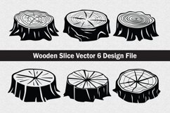 Wooden slice silhouette Svg file cut file Product Image 1