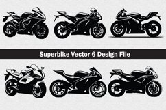 Superbike vector Silhouette Svg file Product Image 1