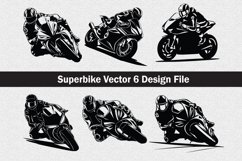 Superbike vector Silhouette Svg file Product Image 1