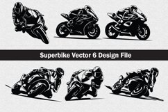 Superbike vector Silhouette Svg file Product Image 1