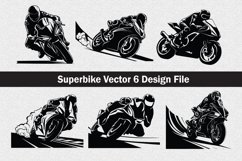 Superbike vector Silhouette Svg file Product Image 1