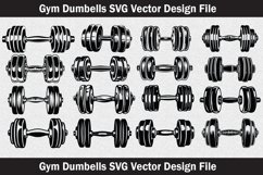 Gym dumbbells svg Silhouette Svg file Product Image 1